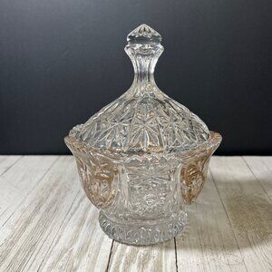 Vintage Anne Hutte Bleikristall Lead Crystal Glass Candy Dish with Lid